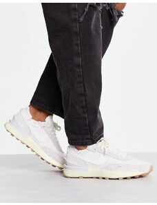 Nike - Waffle One - Sneakers bianche in camoscio-Bianco