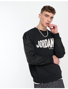 Jordan - Felpa nera con logo-Black