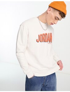 Jordan - Felpa bianca con logo-Bianco