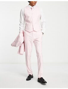 ASOS DESIGN - Pantaloni da abito skinny rosa pastello