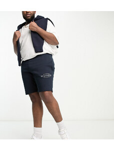 Tommy Hilfiger Big & Tall - Pantaloncini blu navy con logo curvo