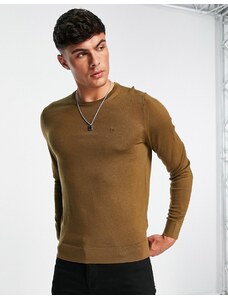 Calvin Klein - Maglione in lana superior marrone