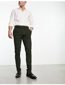 ASOS DESIGN - Pantaloni eleganti skinny grigio medio testurizzato