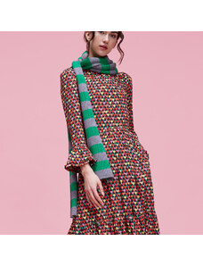 LaDoubleJ Fall Winter 2019 gend - Knitted Skinny Scarf Grigio/Verde One Size 100% Extrafine Wool