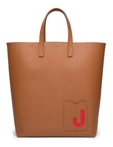 LaDoubleJ Bags & Pochettes gend - Shopper Tote Bag Marrone One Size 50% Calf Leather 50% Polyester