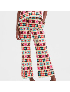 LaDoubleJ Shorts & Pants gend - Hendrix Pants Groovy Dot Giallo S 98% Cotton 2% Elastane