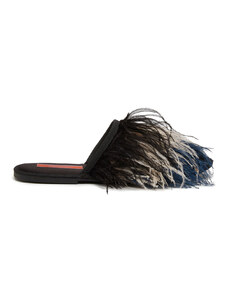 La DoubleJ Shoes gend - Feather Slipper Nero XS 0