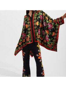 La DoubleJ Shirts & Tops gend - Foulard Shirt (Placée) Folk Flowers Nero Placée XS 100% Silk