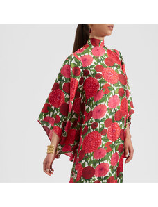 La DoubleJ Dresses gend - Magnifico Dress Pink Dahlias XS 100% Silk