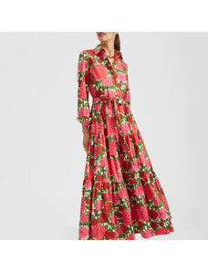 La DoubleJ Dresses gend - Bellini Dress Pink Dahlias XS 100% Cotton
