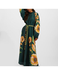 La DoubleJ Dresses gend - Cerere Dress (Placée) Poppies Green Placée XS 100%SILK