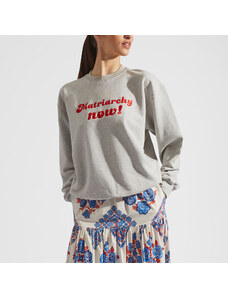 La DoubleJ T-shirts & Sweatshirts gend - “MATRIARCHY NOW!” Stand-up Sweatshirt T.Unita Grigio XS 100% Cotton