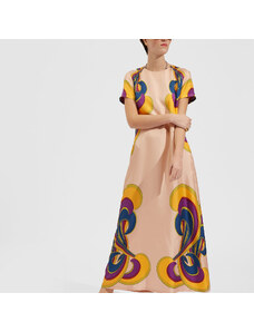 La DoubleJ Dresses gend - Swing Dress (Placée) Rainbow Swirl Rosa Placée XS 100%SILK