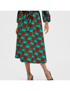 La DoubleJ Skirts gend - Sardegna Skirt Sfere Grandi Verde XS 76% WOOL 24% POLYAMIDE