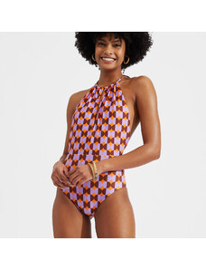 La DoubleJ Swimwear gend - Esther Swimsuit Mezzaluna Orange L 80%POLYAMMIDE 20%ELASTAN
