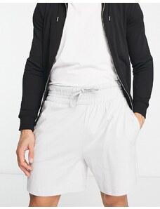ASOS DESIGN - Pantaloncini del pigiama grigio chiaro con fascia in vita larga