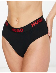 Hugo Red HUGO - Slip in cotone nero con logo
