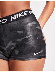Nike Training Nike - Pro Training - Shorts da 3 pollici neri mimetici-Nero
