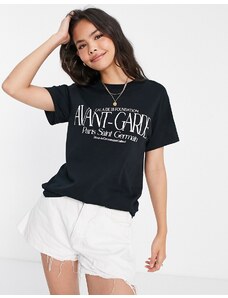 Miss Selfridge - Avant Garde - T-shirt nera-Nero