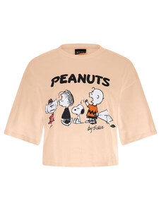 Freddy T-shirt cropped comfort fit con stampa Peanuts