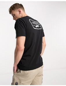 Vans - Full Patch - T-shirt nera con stampa sul retro-Black