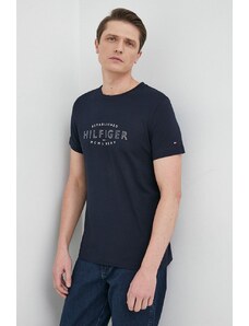 Tommy Hilfiger t-shirt in cotone colore blu navy