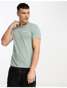 Jack & Jones - T-shirt verde pallido con logo