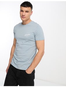 Jack & Jones - T-shirt blu pallido con logo