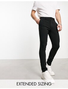 ASOS DESIGN - Pantaloni eleganti super skinny neri-Black
