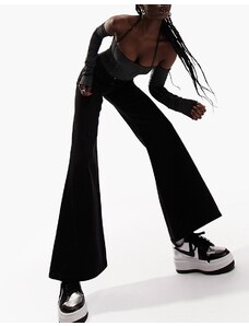 ASOS DESIGN - Jeans leggeri con fondo ampio neri-Black