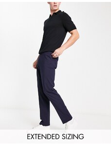 ASOS DESIGN - Pantaloni eleganti slim blu navy