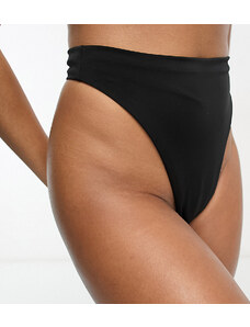 ASOS Tall ASOS DESIGN Tall - Mix and Match - Perizoma bikini a vita alta sgambato nero-Black