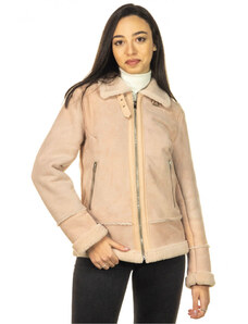 Leather Trend Matilde - Giacca Donna Rosa in vero montone Shearling