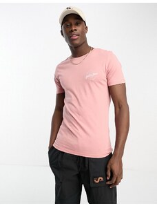 Jack & Jones - T-shirt rosa con logo
