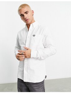 Fred Perry - Camicia Oxford bianca-Bianco