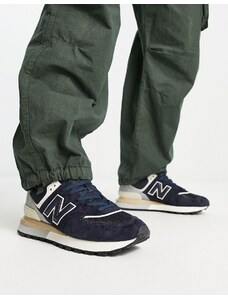 New Balance - 574 - Sneakers blu navy e bianco sporco
