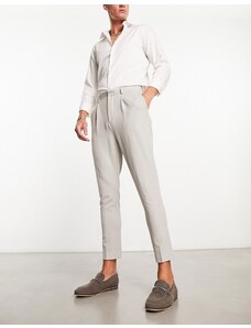 ASOS DESIGN - Pantaloni eleganti affusolati grigio medio