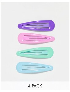 DesignB London - Confezione multipack di mollette in colori vivaci-Multicolore