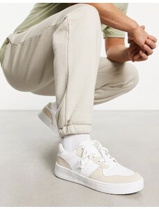 Truffle Collection - Sneakers stringate color avena misto-Bianco