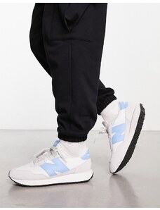 New Balance - 237 - Sneakers bianco sporco e blu