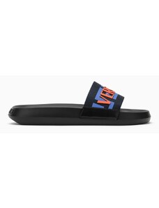 Versace Slide nera in gomma con logo