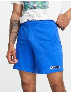 Il Sarto - Racer - Pantaloncini in jersey blu cobalto con logo