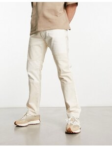 Pacsun - Jeans comodi beige con motivo patchwork-Neutro