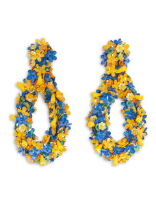 La DoubleJ Jewelry gend - Confetti Hoop Earrings Solid Yellow One Size -