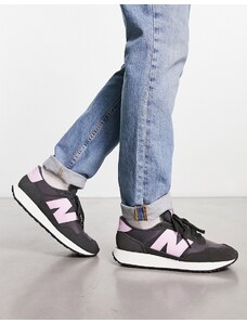 New Balance - 237 - Sneakers nere e viola-Black