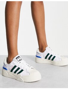 adidas Originals - Superstar Bonega 2B - Sneakers bianche e verdi-Bianco