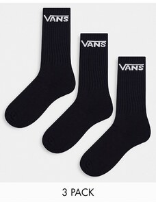 Vans Classic - Confezione da 3 paia di calzini neri-Nero