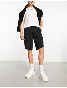 Polo Ralph Lauren - Icon - Pantaloncini della tuta cargo neri con logo-Black