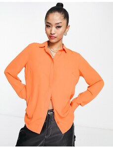 New Look - Camicia arancione con bottoni
