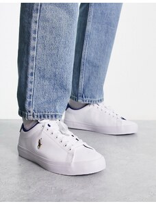 Polo Ralph Lauren - Sneakers in pelle longwood con logo con pony, colore bianco